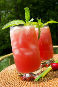 Glasses of delicious Watermelon Juice
